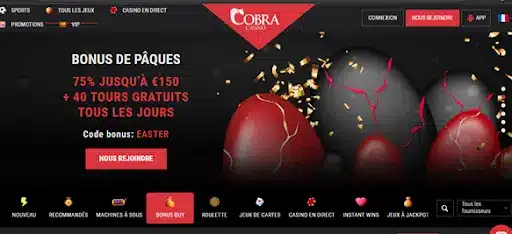 Cobra Casino Bonus Pâques